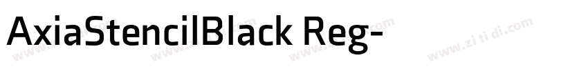 AxiaStencilBlack Reg字体转换